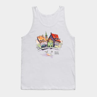 Vector sketch of Little Venice in Bamberg Tank Top